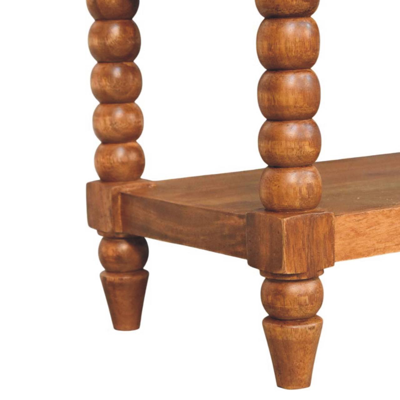Leather Spindle Bench - Image 8