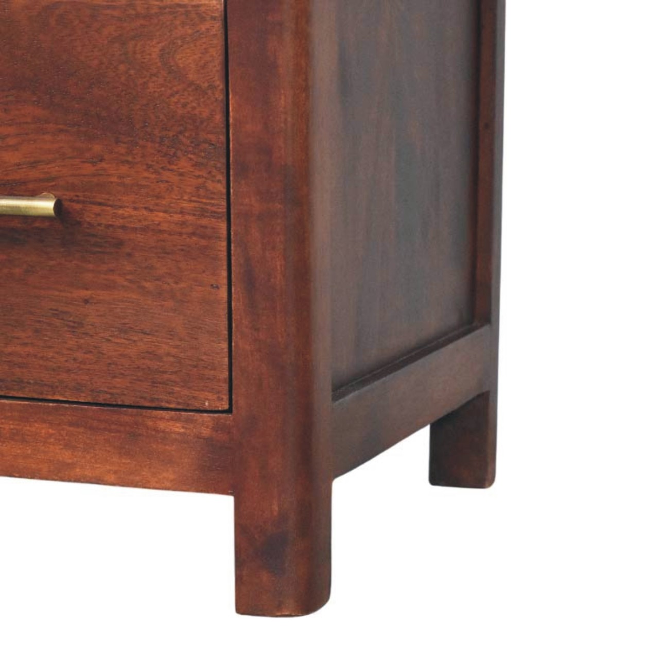 Arched Edge 1 Drawer Bedside - Image 7