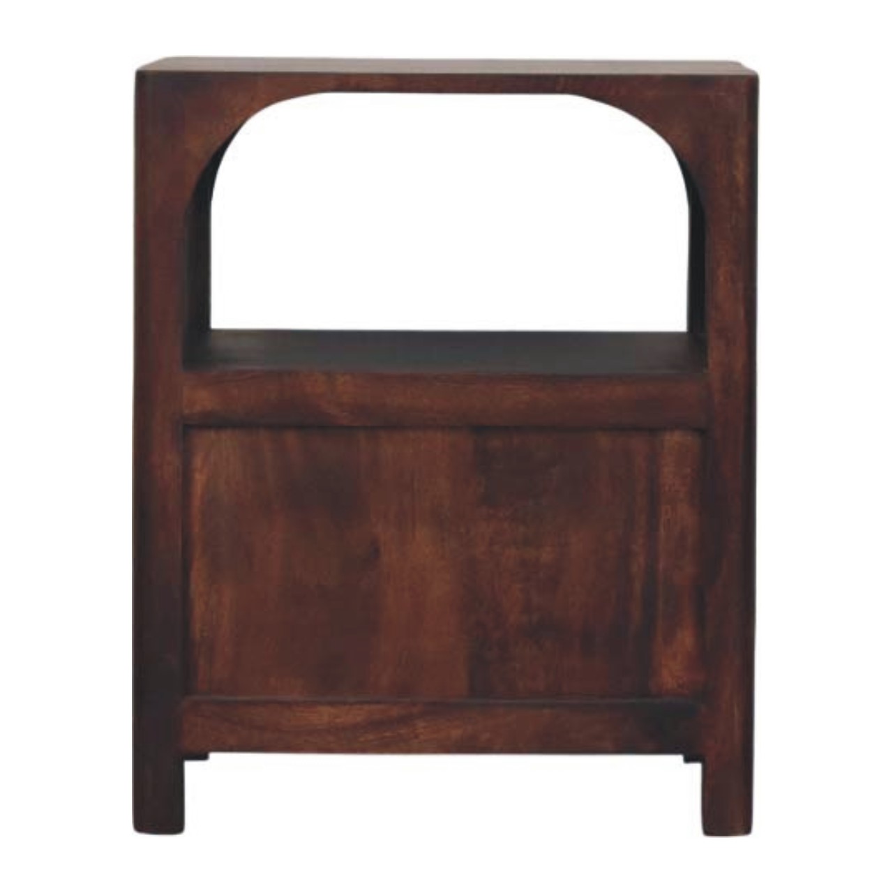 Arched Edge 1 Drawer Bedside - Image 9