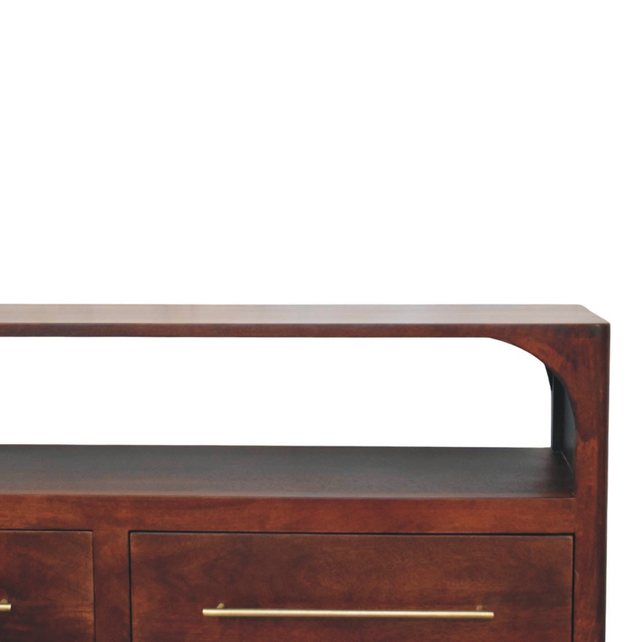 Arched Edge 2 Drawer Media Unit - Image 4
