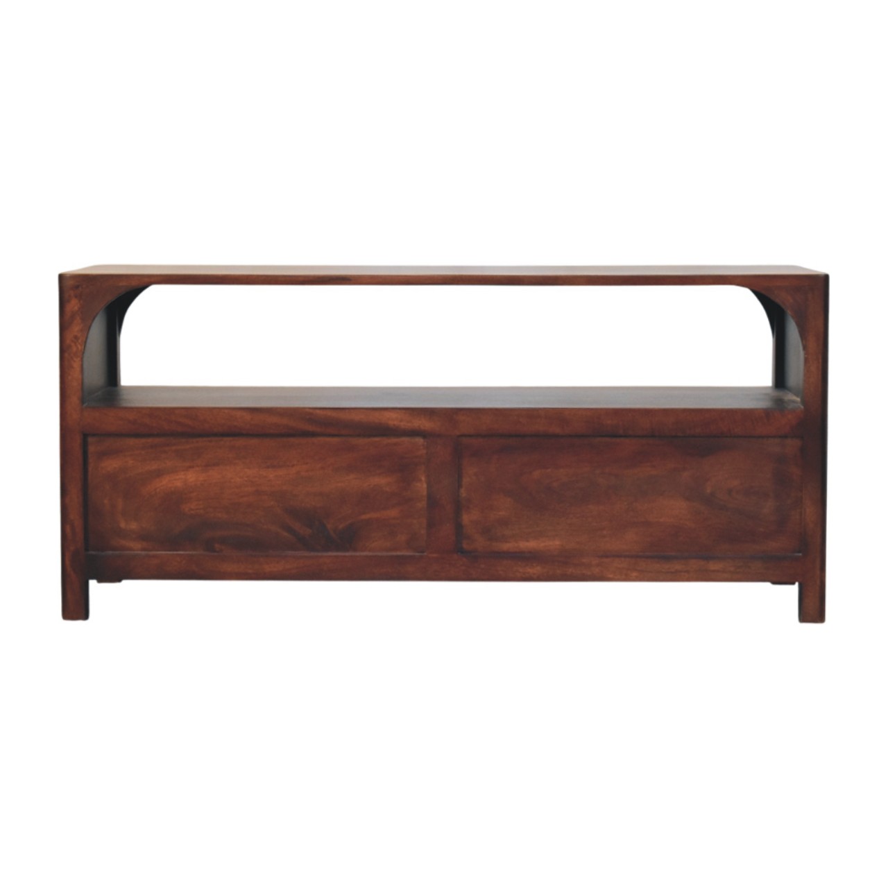Arched Edge 2 Drawer Media Unit - Image 9