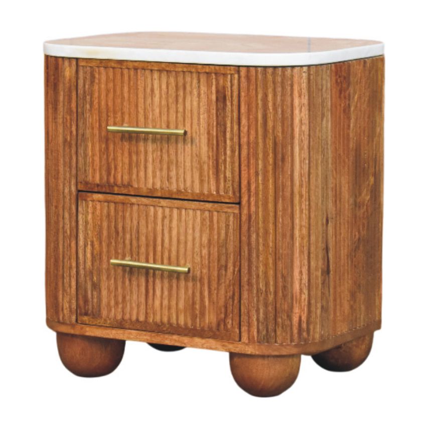 Aurora Marble Bedside - Image 2