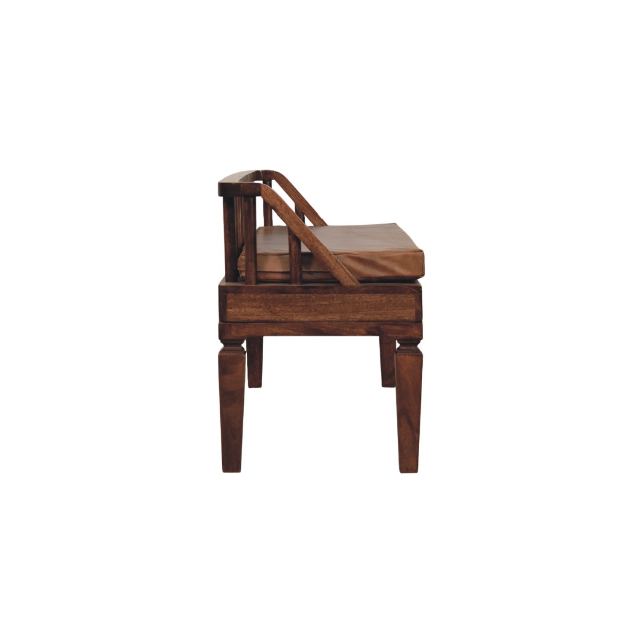 Bordeaux Leather Bench - Image 8