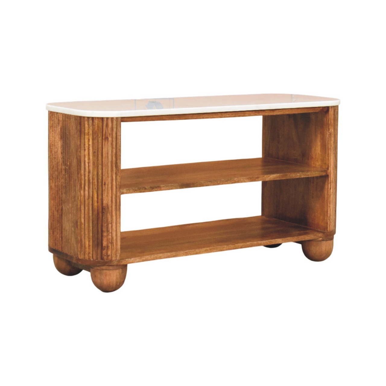 Beaumont Marble Shoe Bench - Image 2
