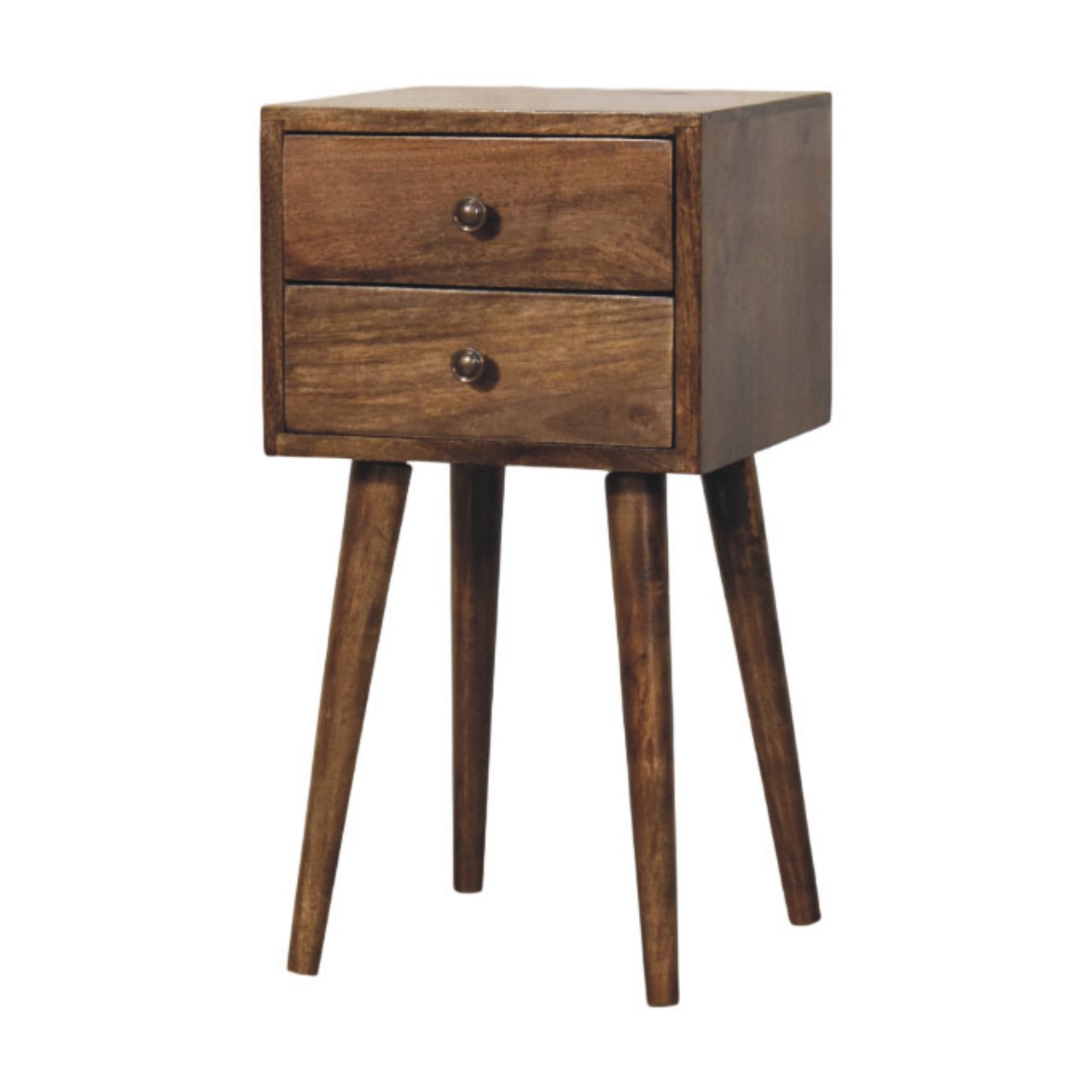 Nordic 2 Drawer Bedside in Classic Grey - Image 2