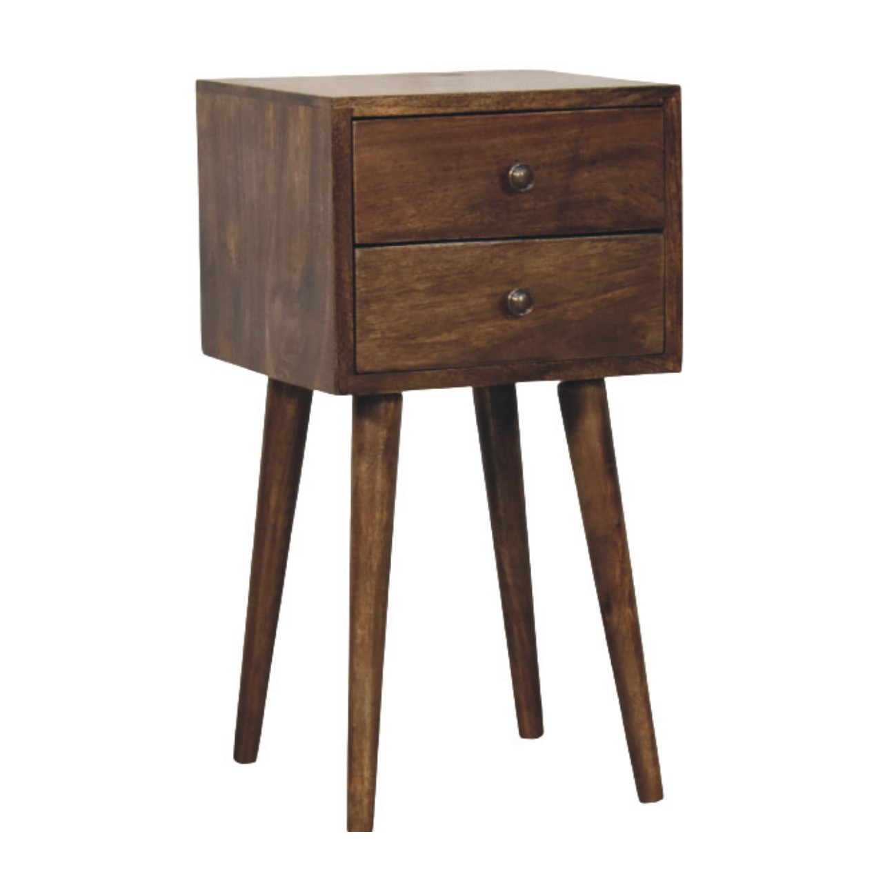 Nordic 2 Drawer Bedside in Classic Grey - Image 3