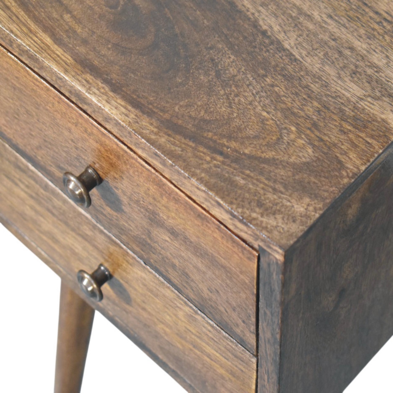 Nordic 2 Drawer Bedside in Classic Grey - Image 5