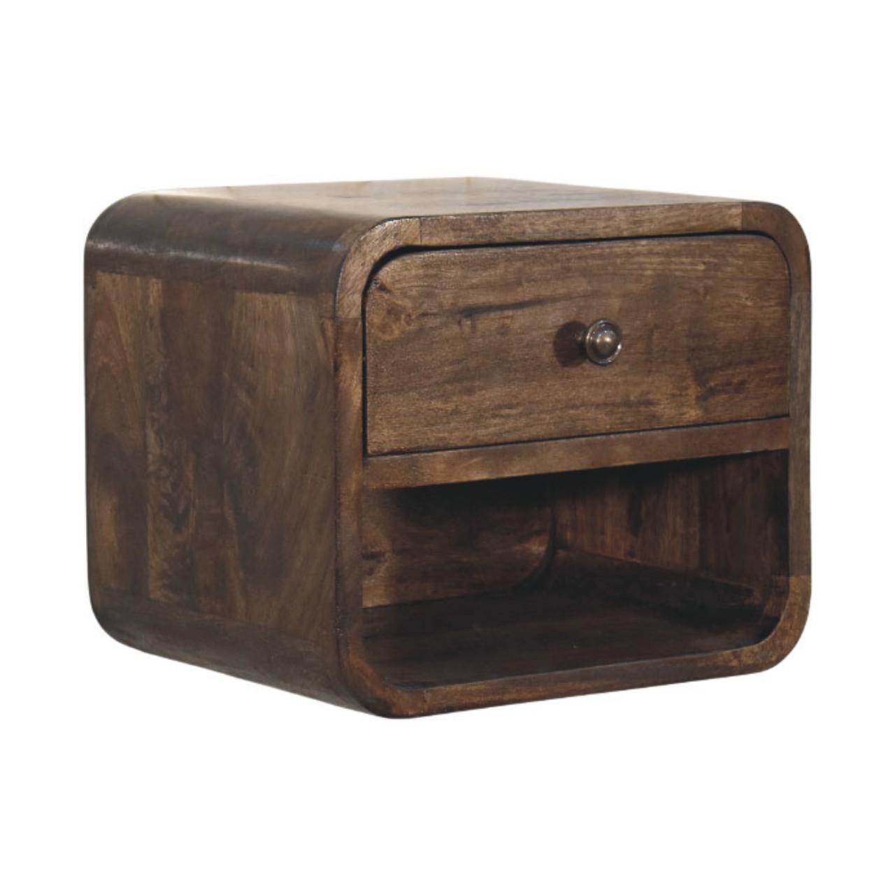 Rounded One-Drawer Nightstand - Image 2