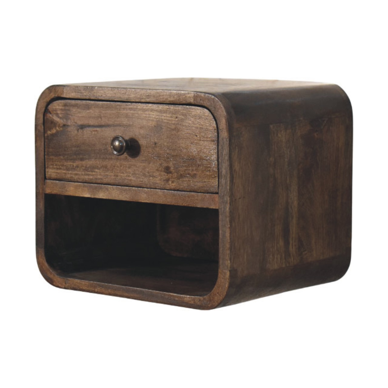 Rounded One-Drawer Nightstand - Image 3