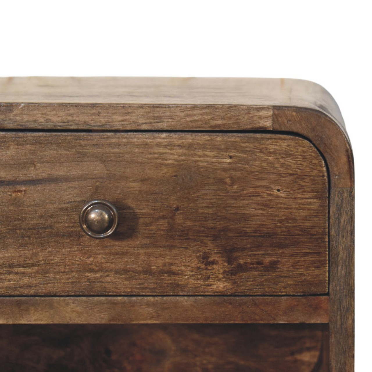 Rounded One-Drawer Nightstand - Image 4