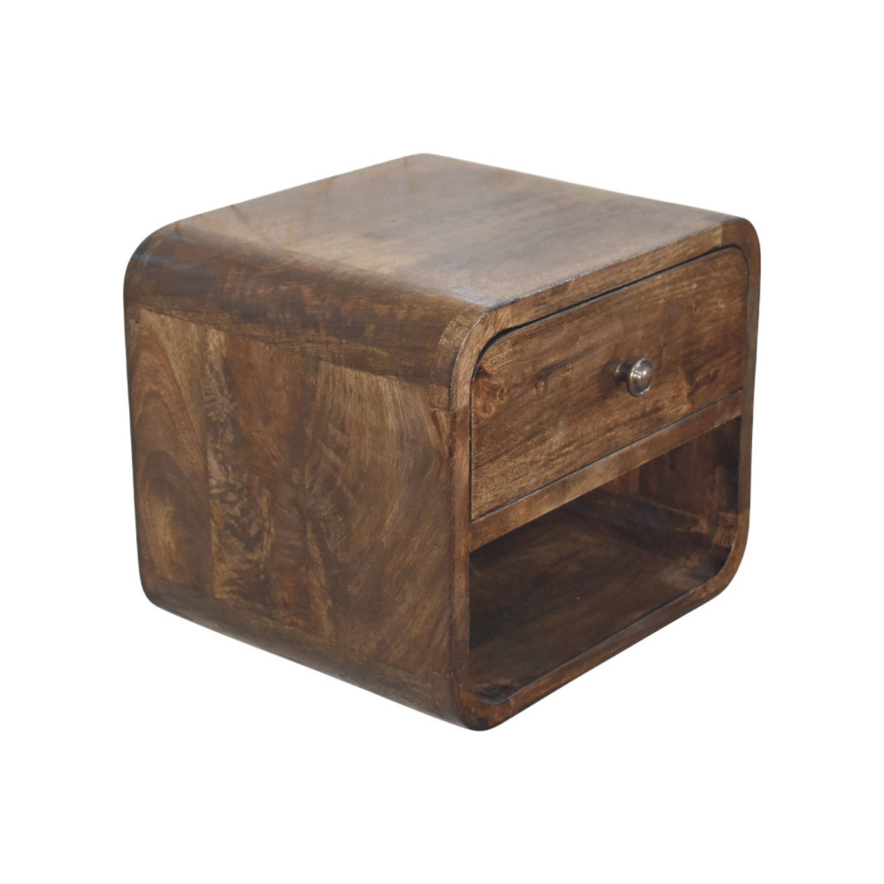 Rounded One-Drawer Nightstand - Image 5