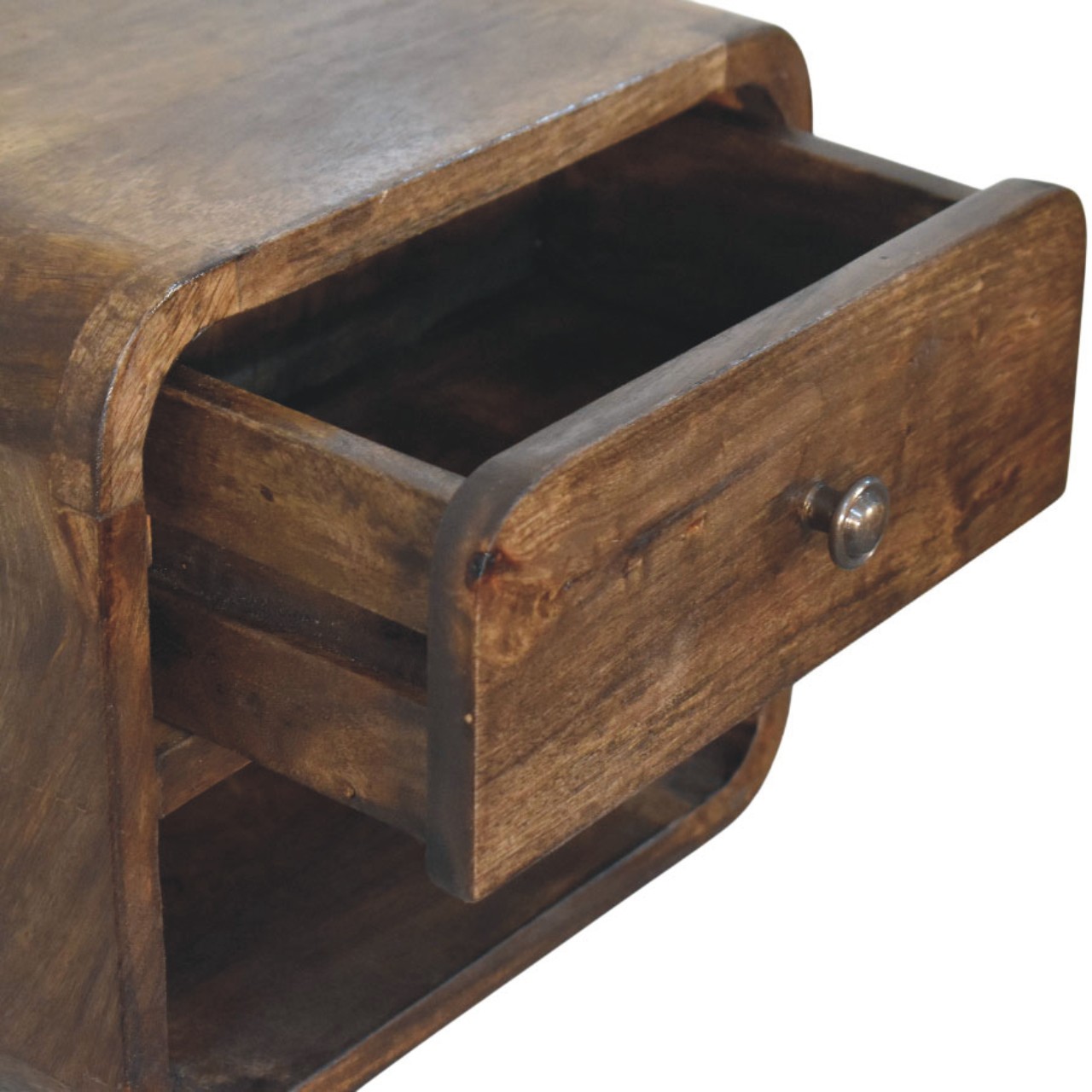 Rounded One-Drawer Nightstand - Image 6