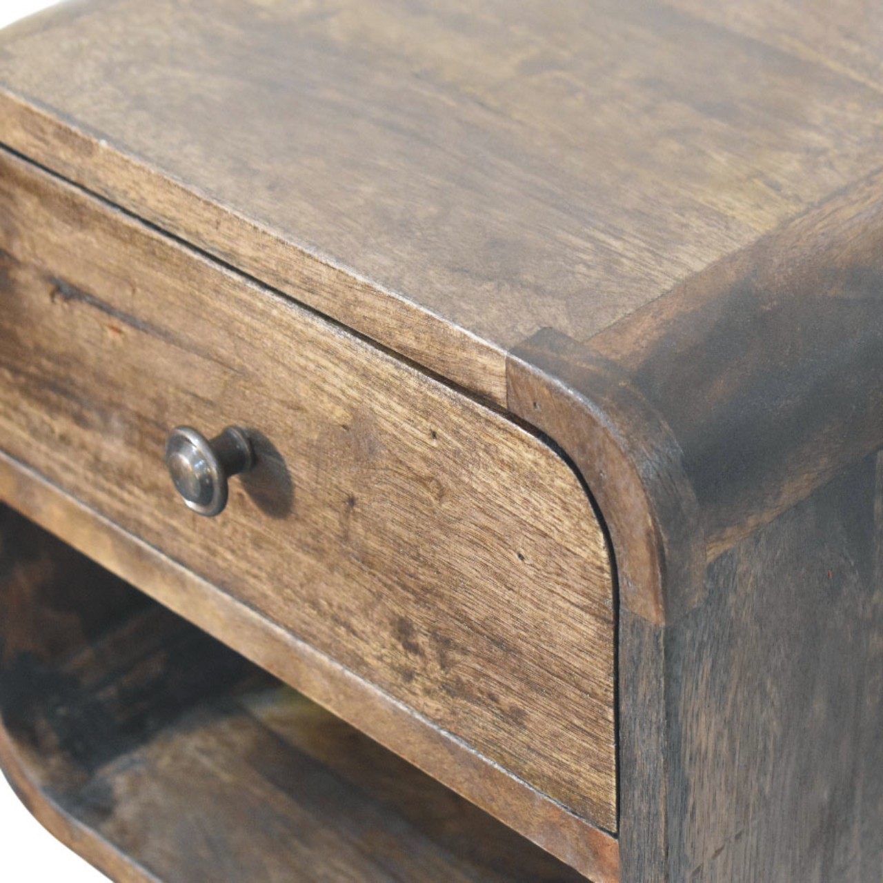 Rounded One-Drawer Nightstand - Image 7