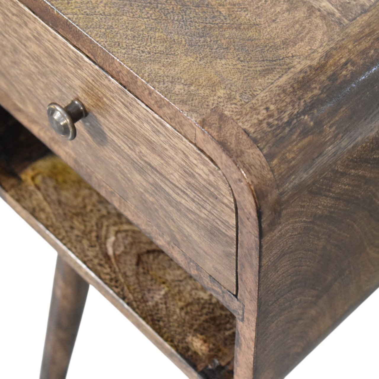 Rounded Open Shelf Bedside - Image 5