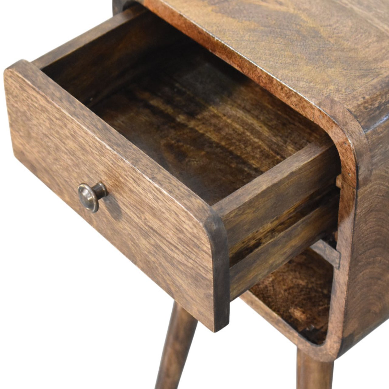 Rounded Open Shelf Bedside - Image 6