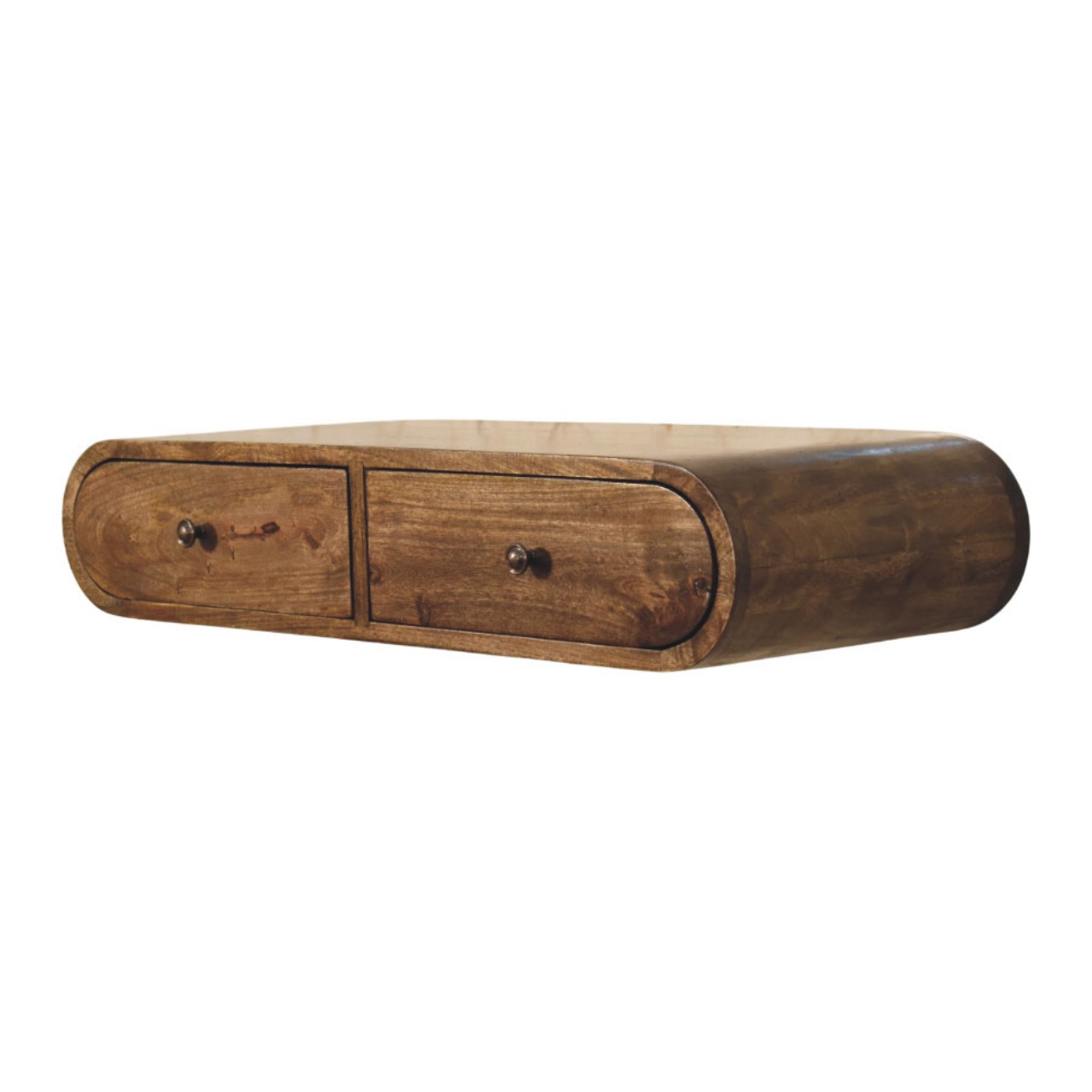 Rounded Wall-Mounted Console with 2 Drawers - Image 2