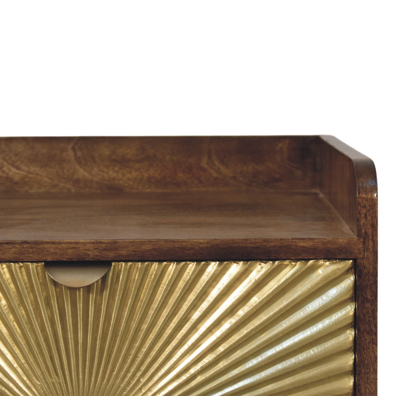 Sunburst Brass Inlay Bedside - Image 4