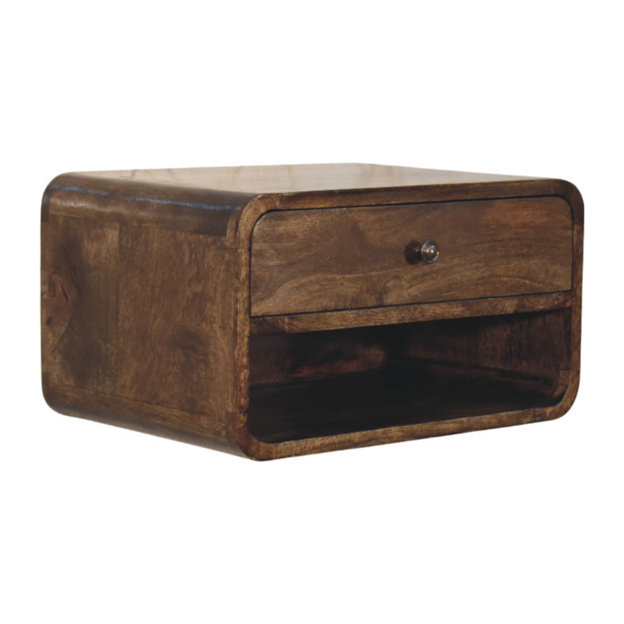 Rounded Edge 1-Drawer Bedside - Image 3