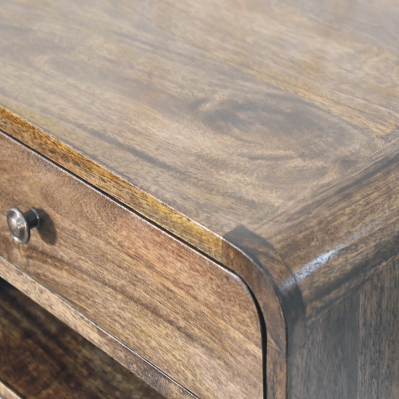 Rounded Edge 1-Drawer Bedside - Image 5
