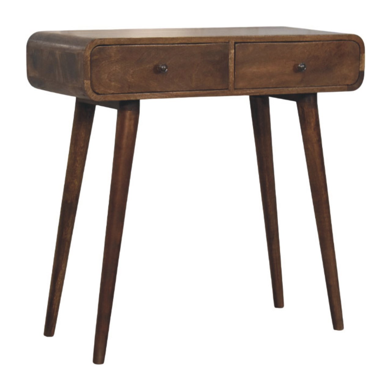 Classic Grey Rounded Console Table - Image 3