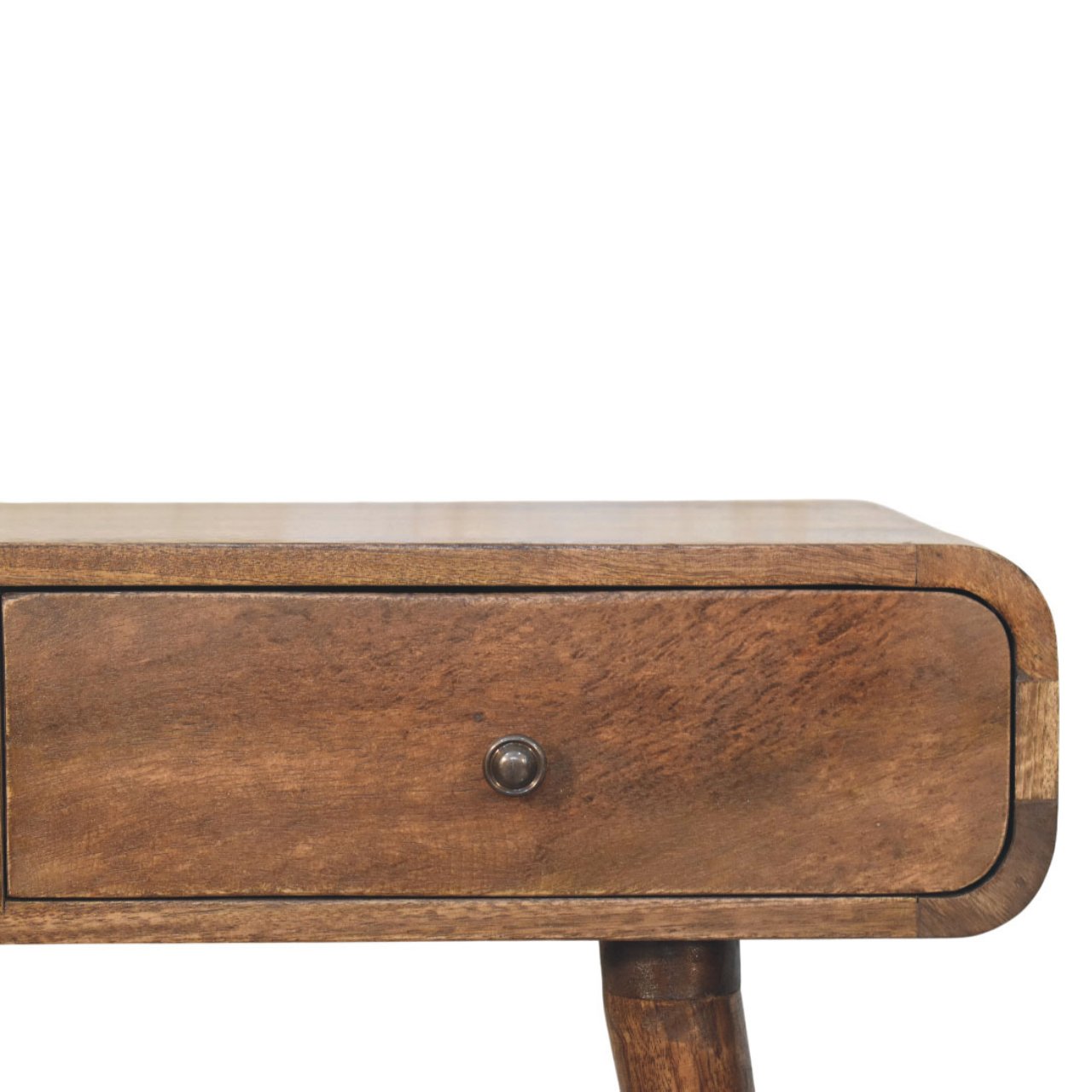 Classic Grey Rounded Console Table - Image 4