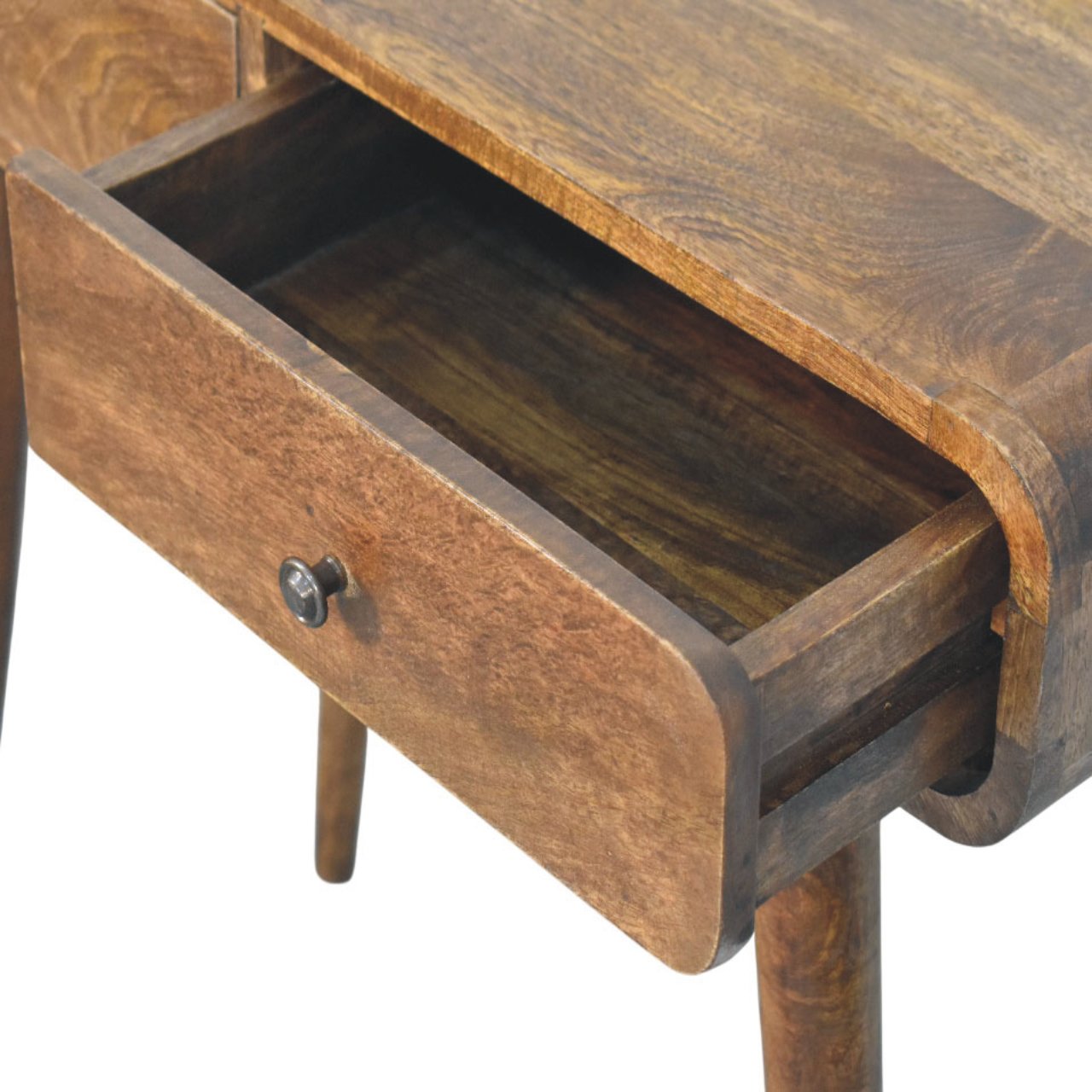 Classic Grey Rounded Console Table - Image 6