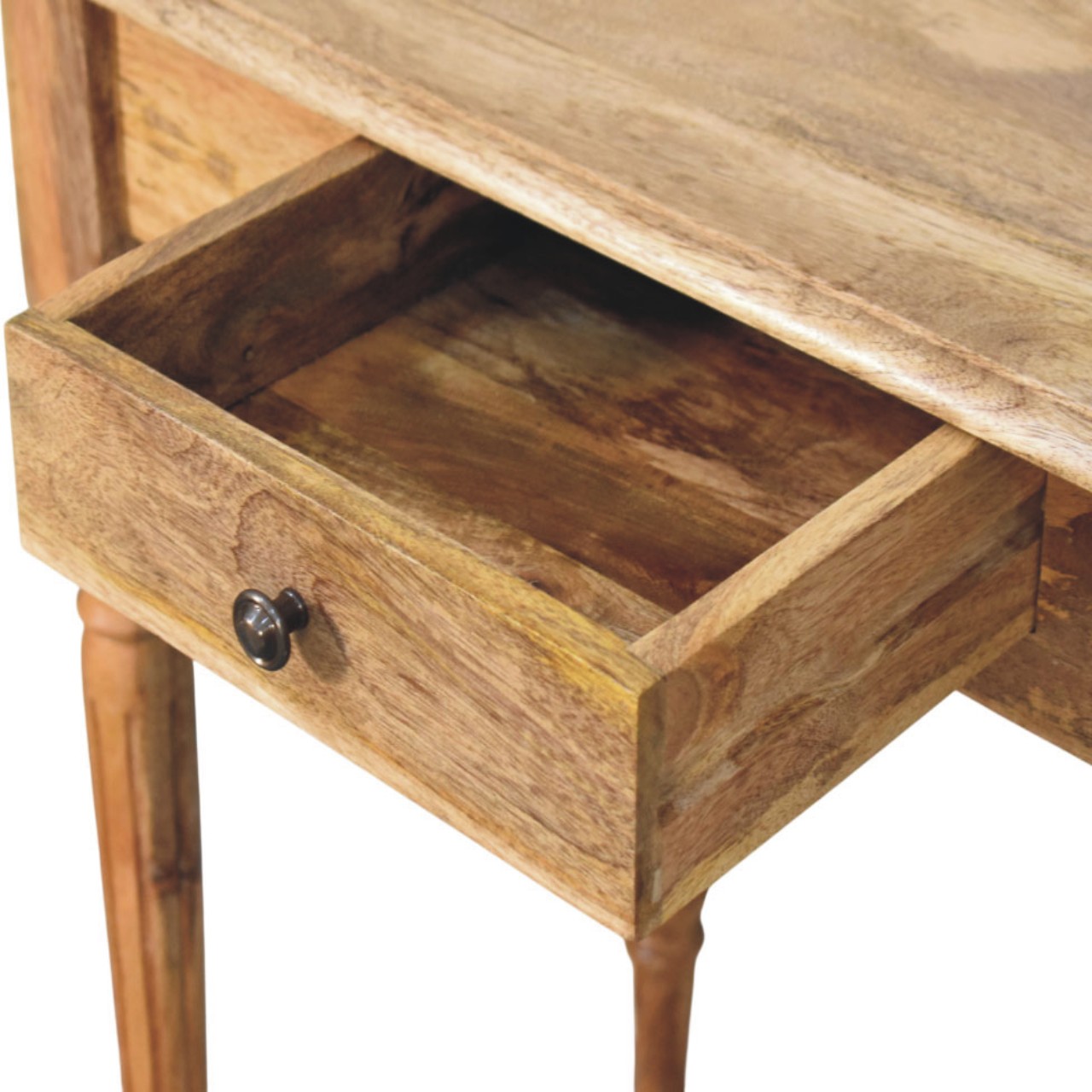 Oakish Turned Leg Writing Desk - Image 6