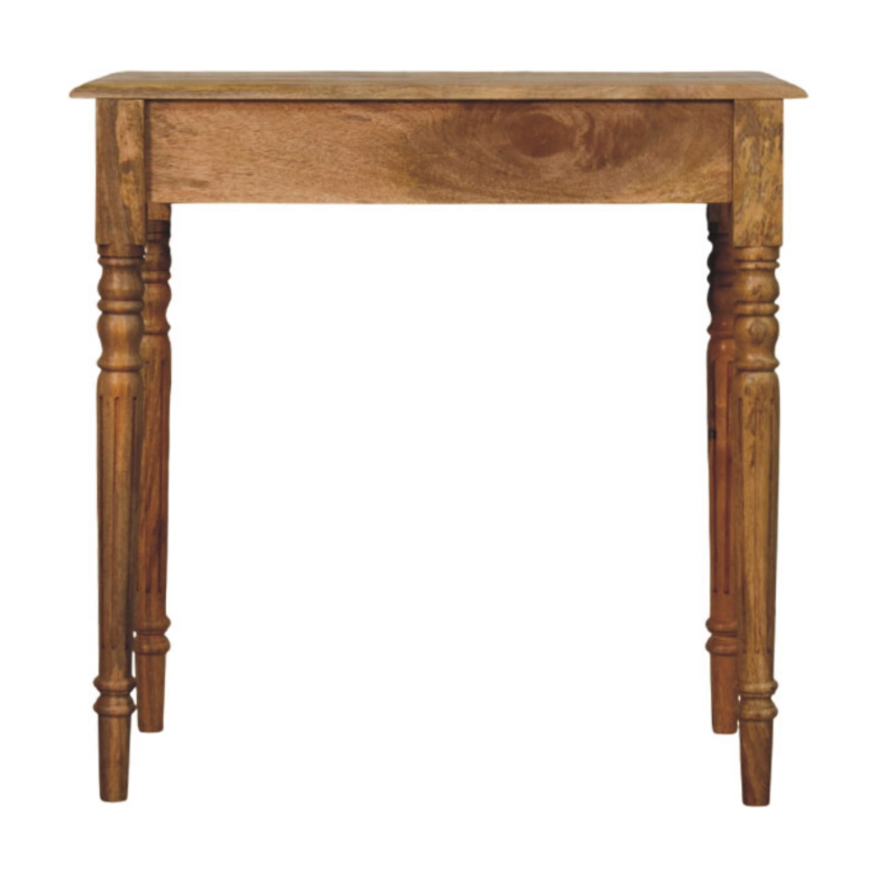 Oakish Turned Leg Writing Desk - Image 9
