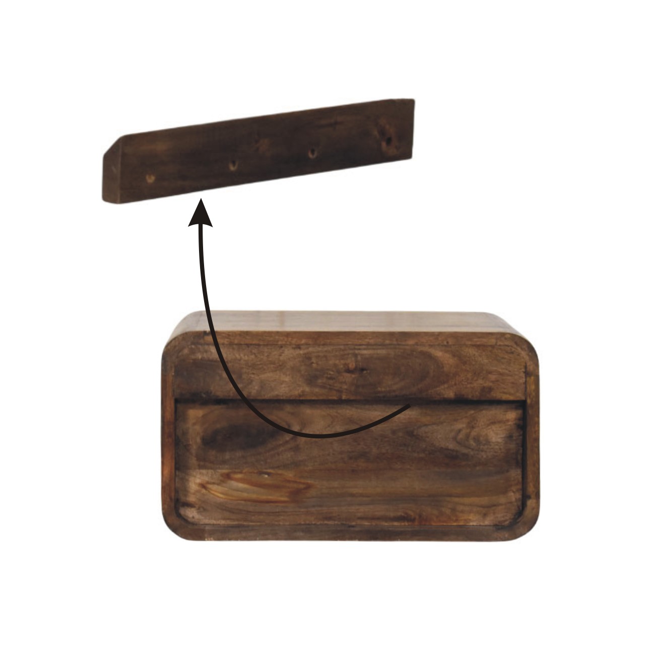 Wall-Mount Open Slot Bedside - Image 9