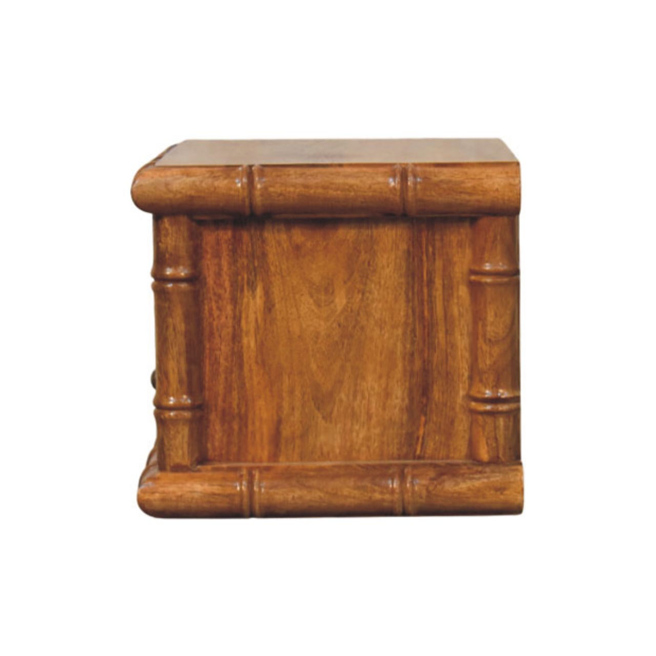 Bamboo Open Bedside in Amber Oak Finish - Image 9