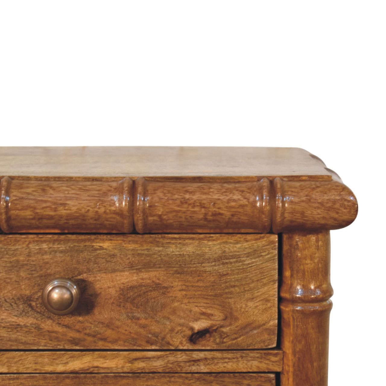 Bamboo Bedside in Amber Oak Finish - Image 4