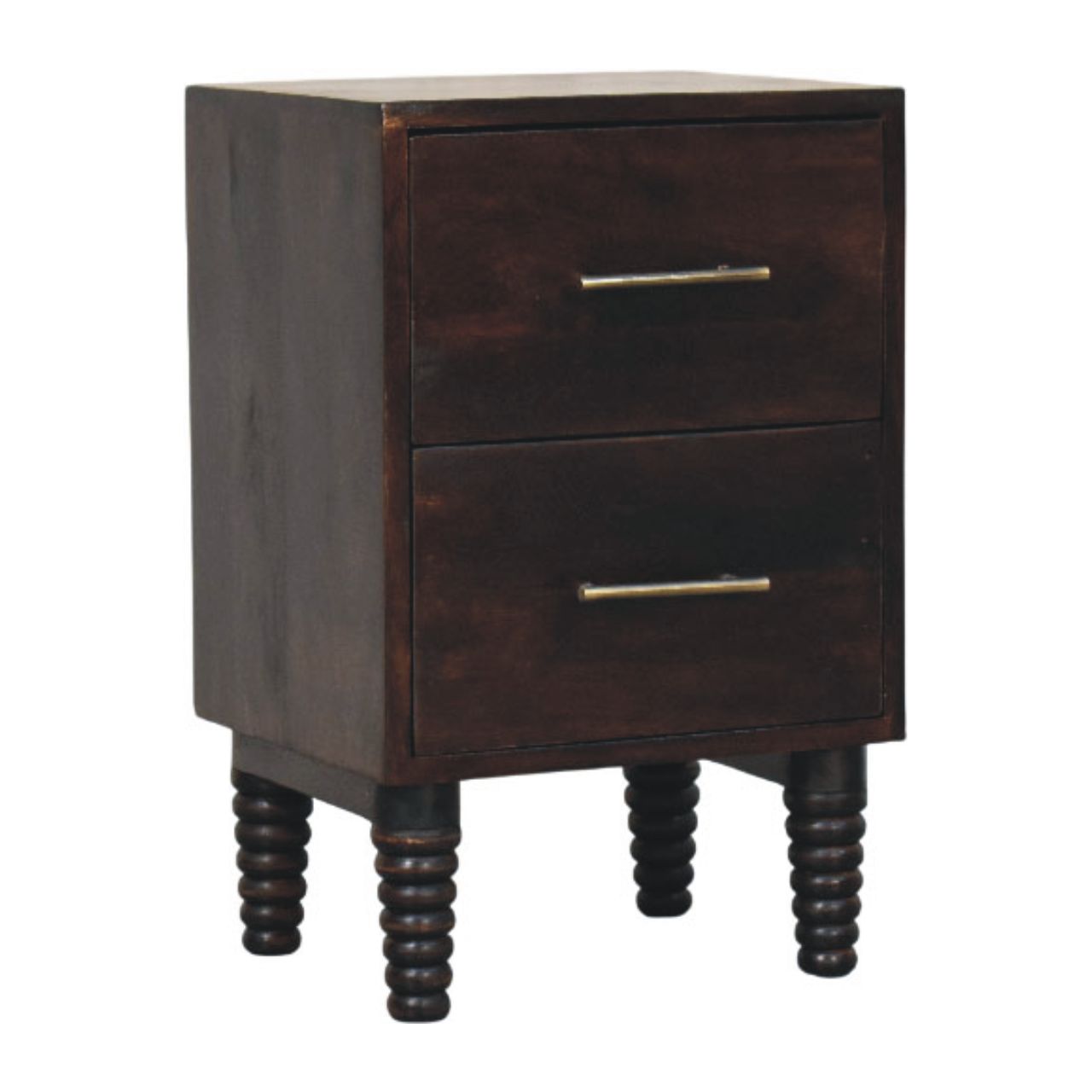 Spindle Mocha Bedside Table - Image 2