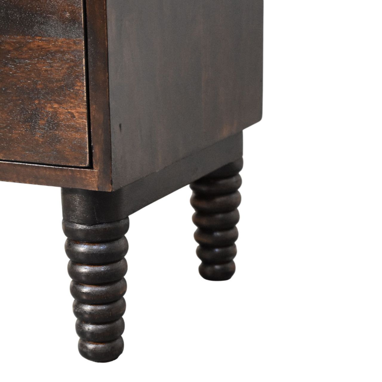 Spindle Mocha Bedside Table - Image 7
