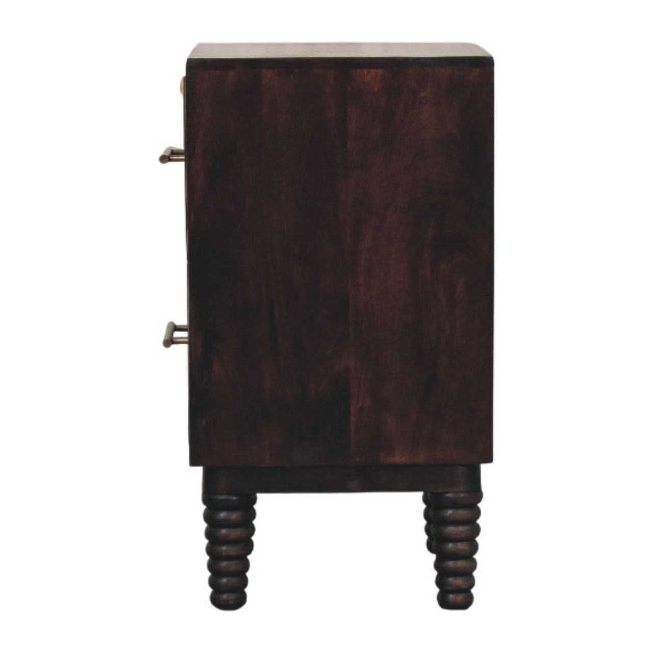 Spindle Mocha Bedside Table - Image 8