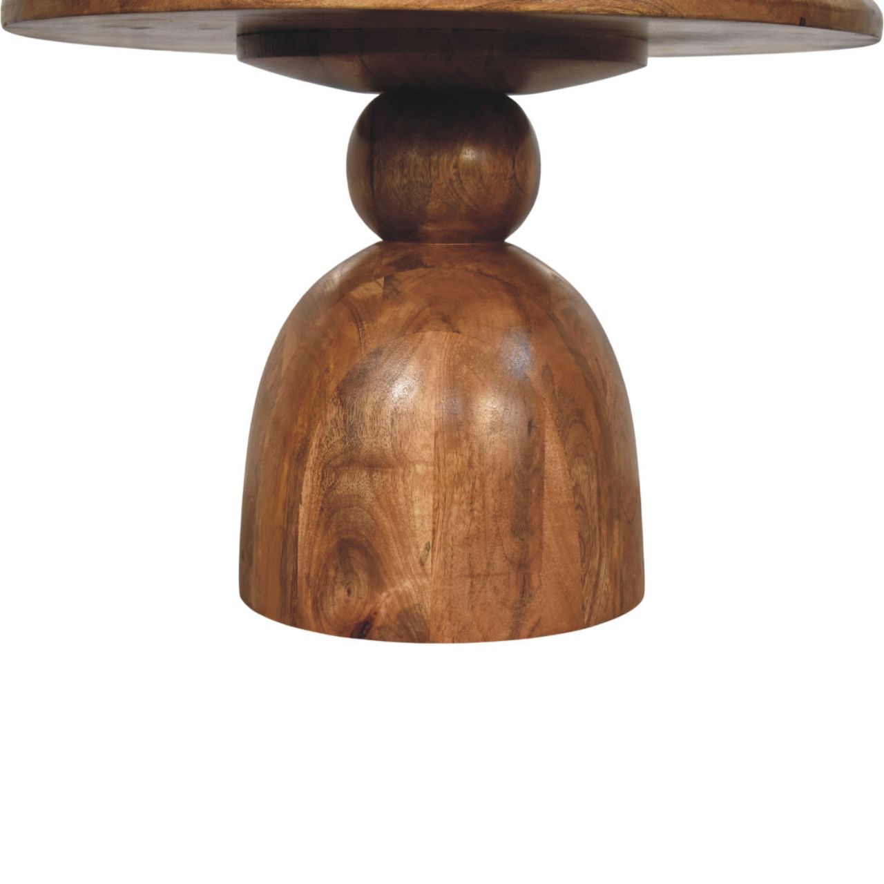Sculpted Pedestal Coffee Table - Image 4