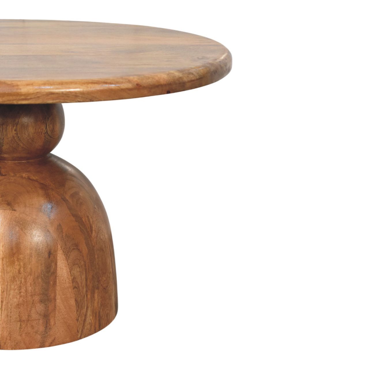 Sculpted Pedestal Coffee Table - Image 5