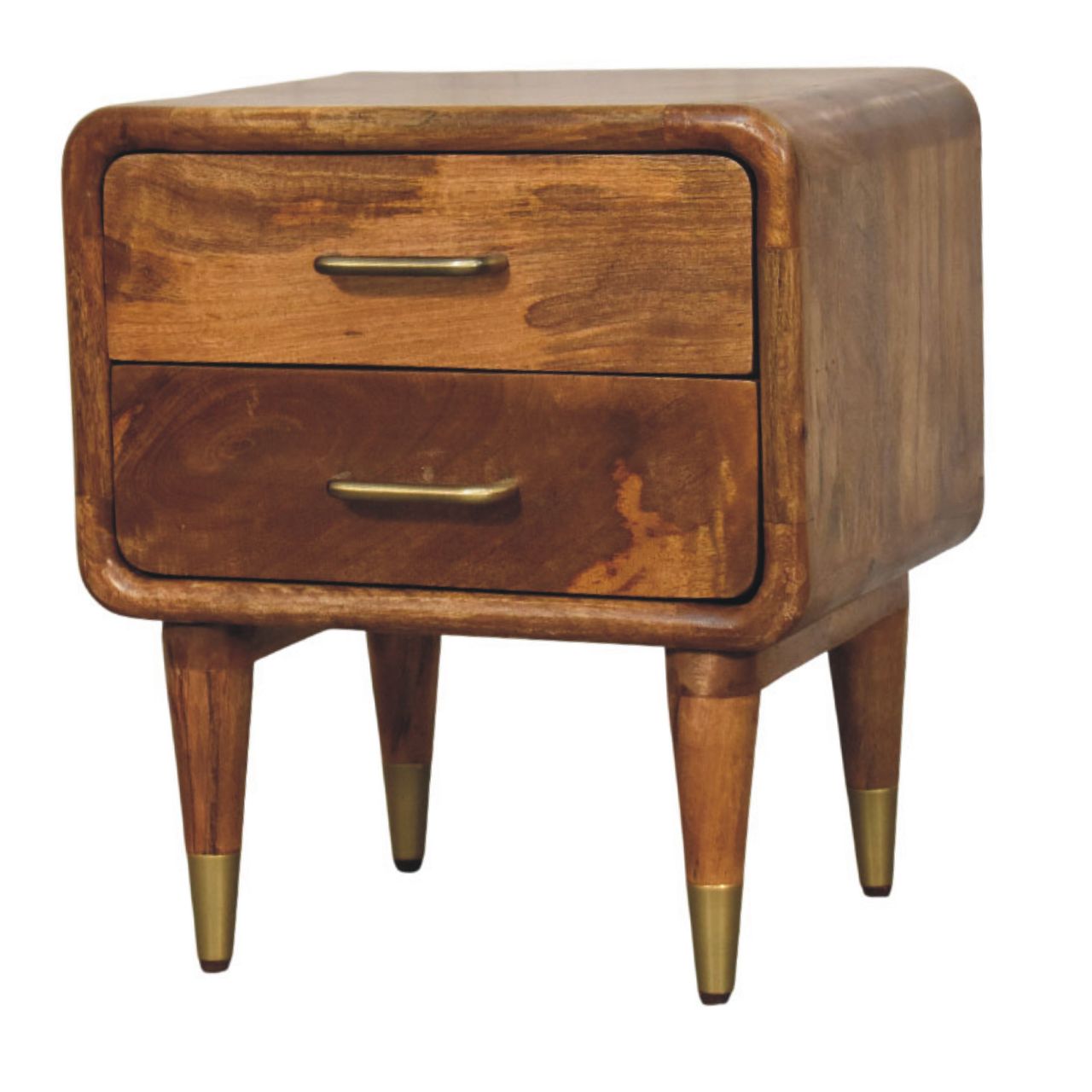 Amber Oak Bedside Table - Image 2