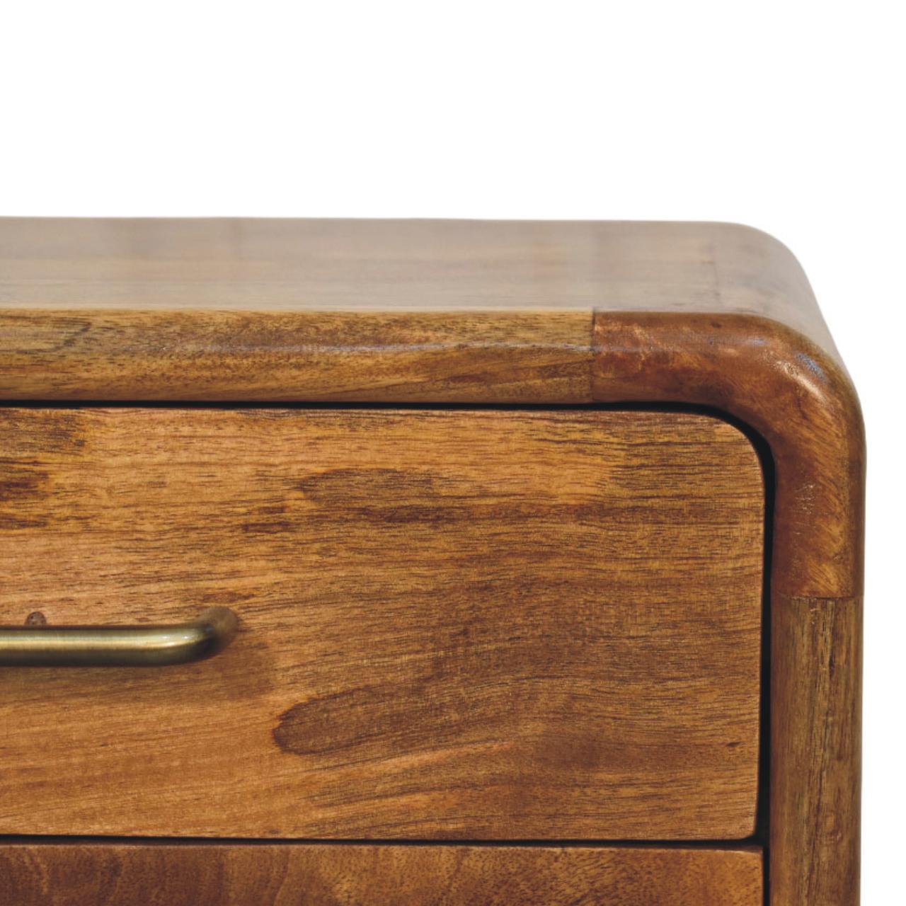 Amber Oak Bedside Table - Image 4