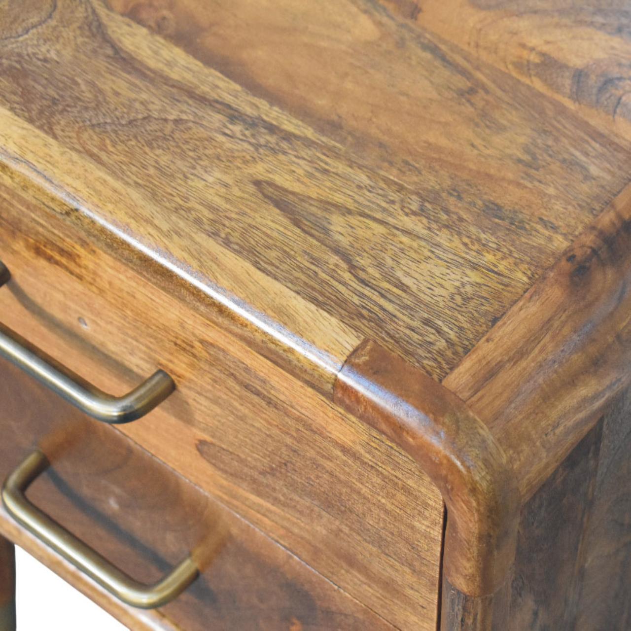 Amber Oak Bedside Table - Image 5