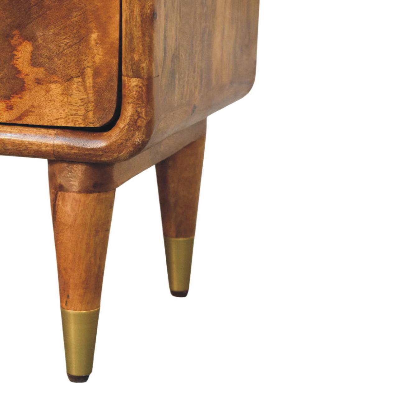 Amber Oak Bedside Table - Image 7