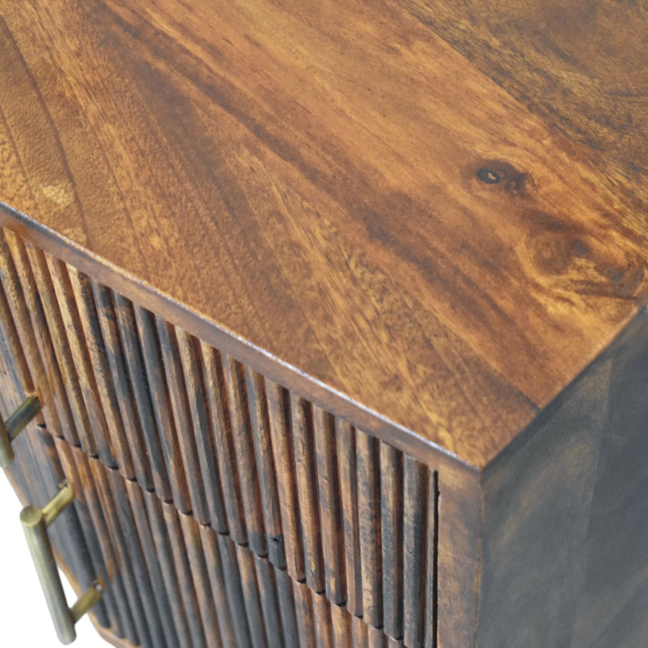 Harper Ribbed Chestnut Bedside - Image 5