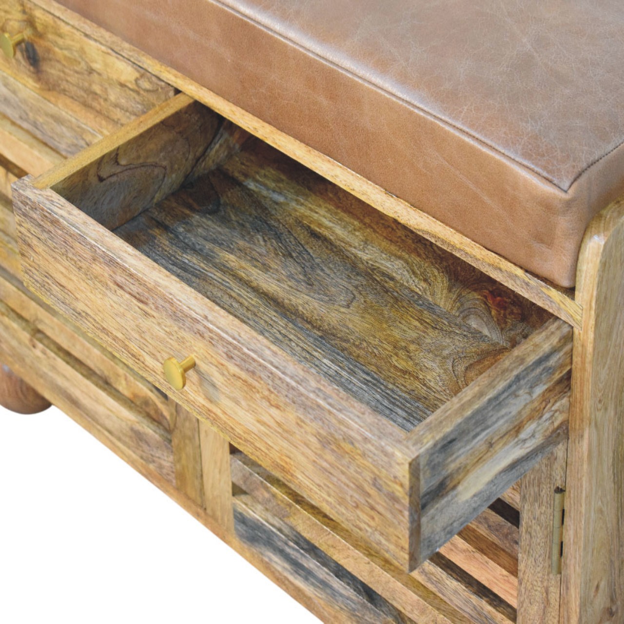 Oakridge Leather Shoe Cabinet - Image 6