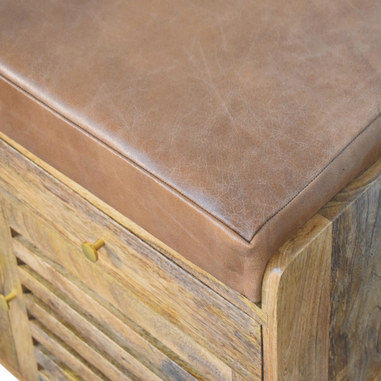Oakridge Leather Shoe Cabinet - Image 5
