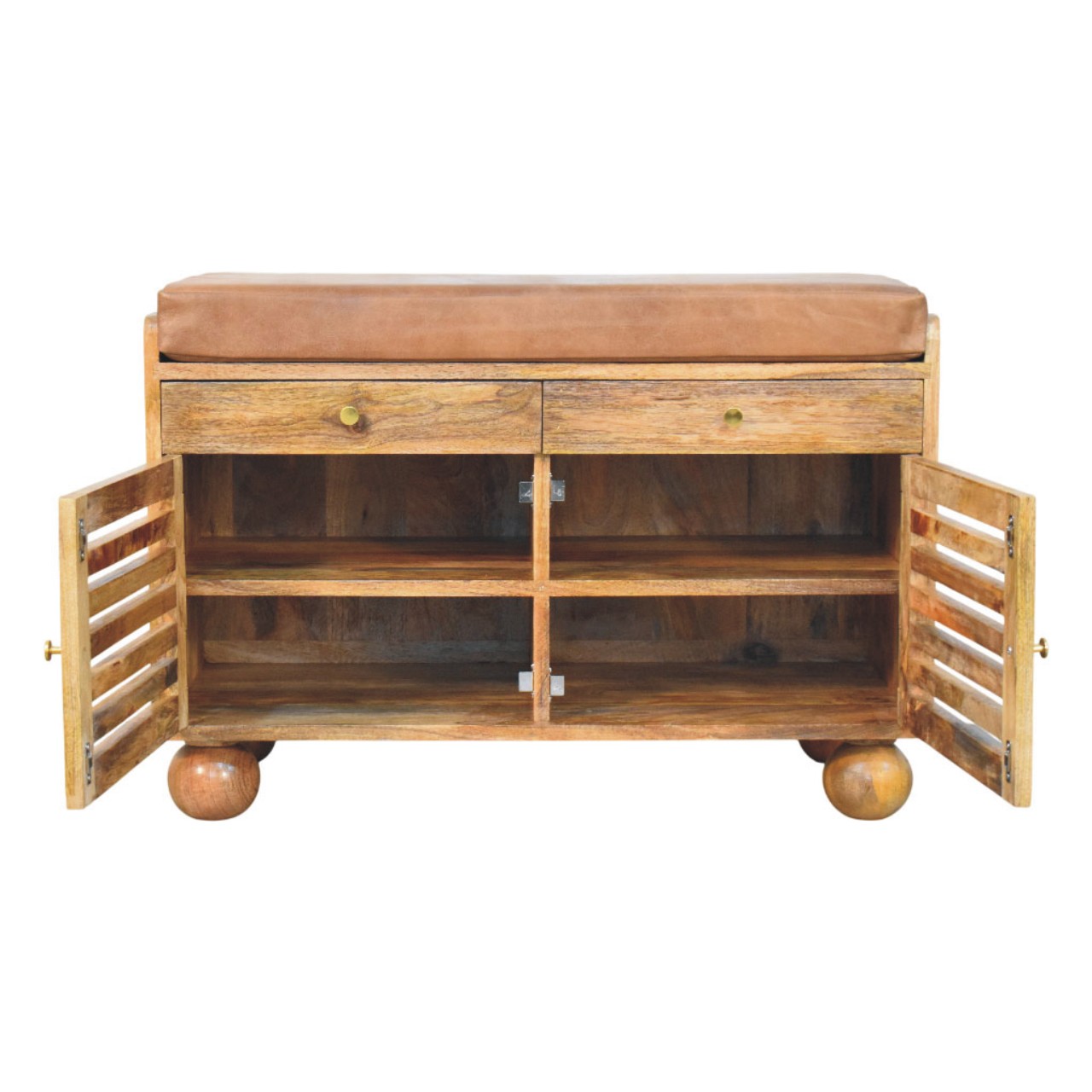 Oakridge Leather Shoe Cabinet - Image 8