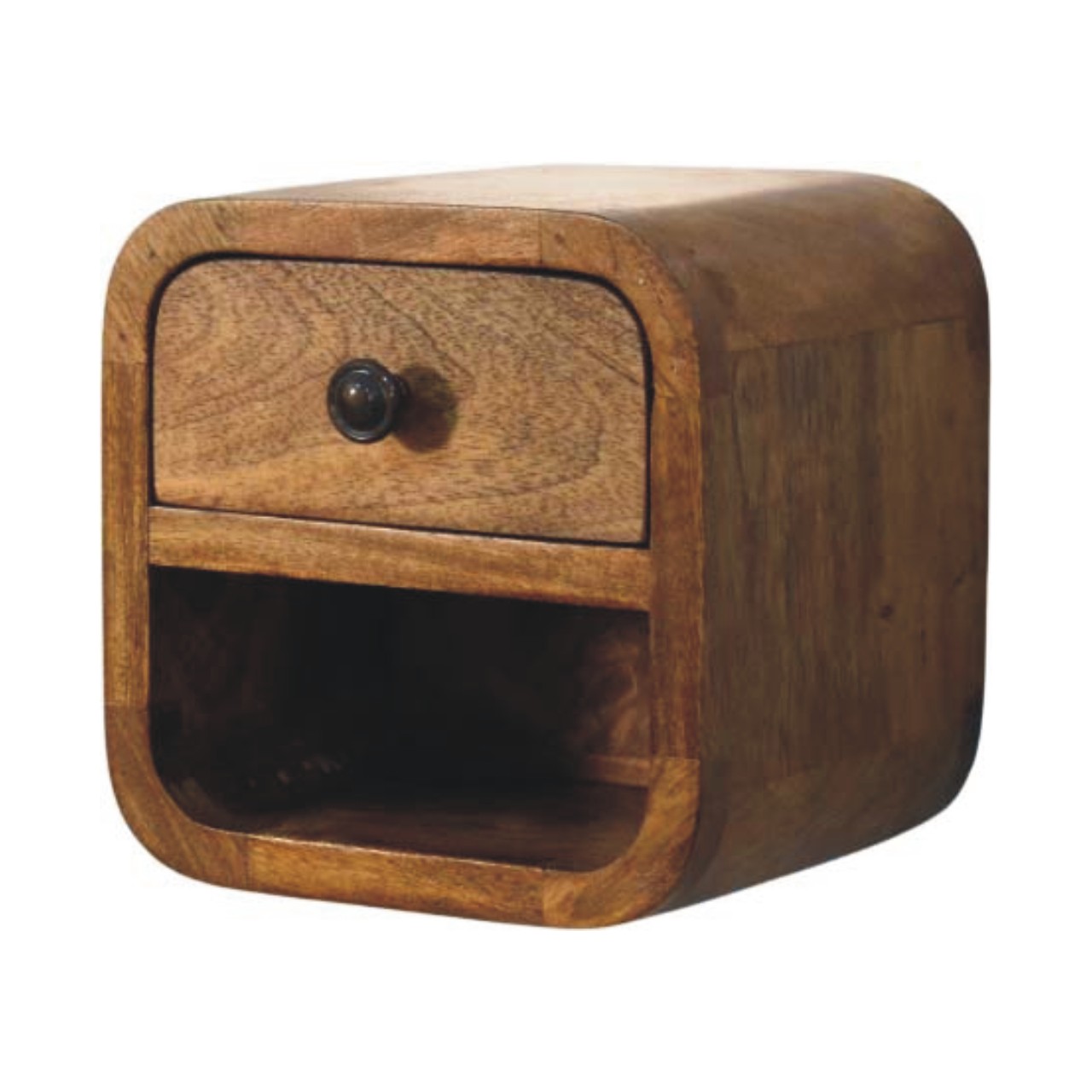 Curved Wall Mounted Nightstand - Image 2