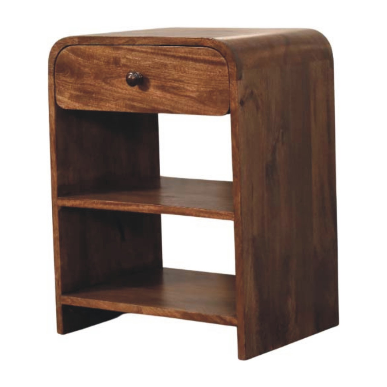 Open Shelf Bedside with Drawer - Image 2