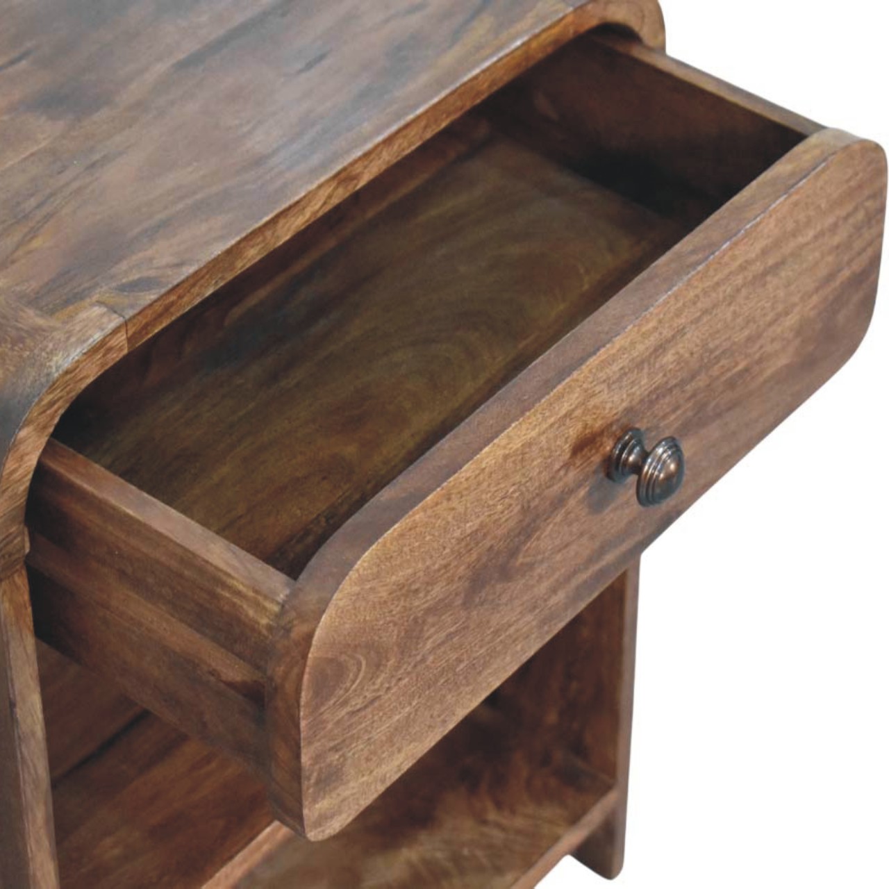 Open Shelf Bedside with Drawer - Image 6