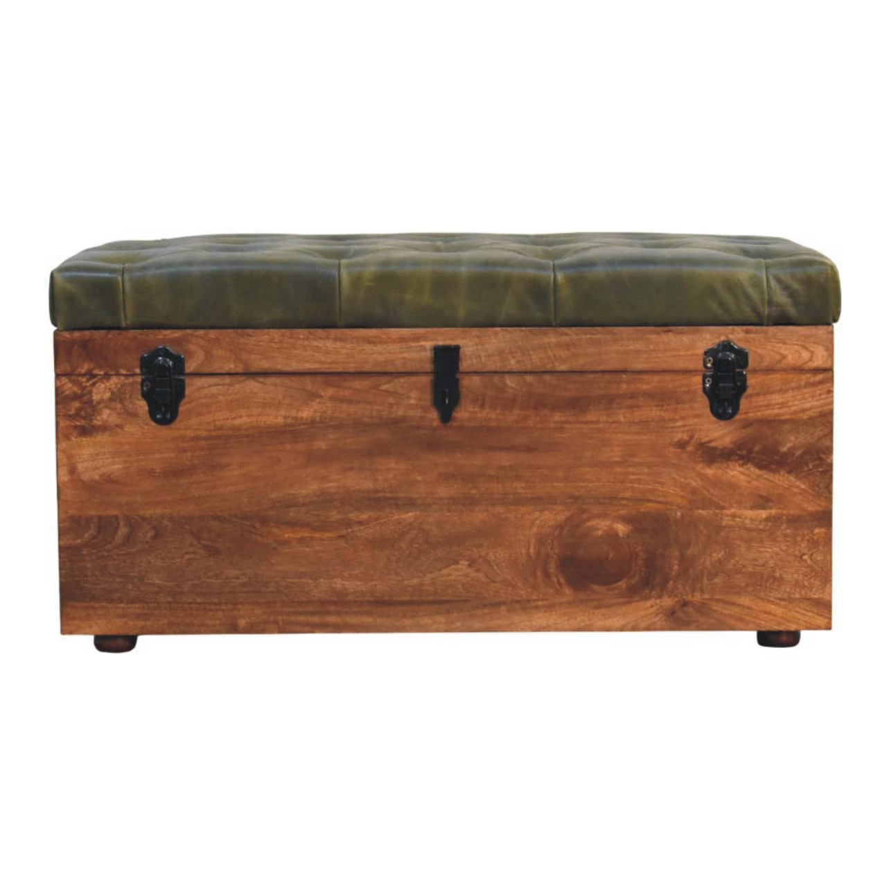 Roasted Almond Storage Trunk Bench - Image 2