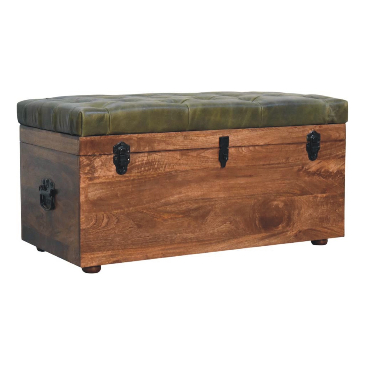 Roasted Almond Storage Trunk Bench - Image 3