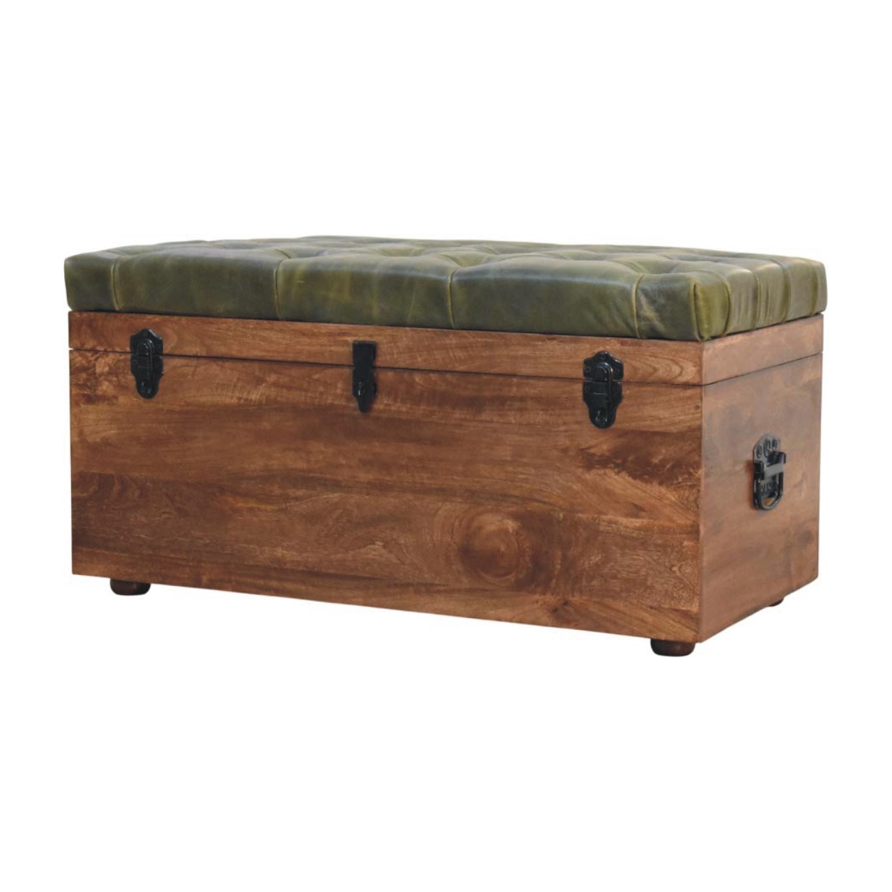 Roasted Almond Storage Trunk Bench - Image 4